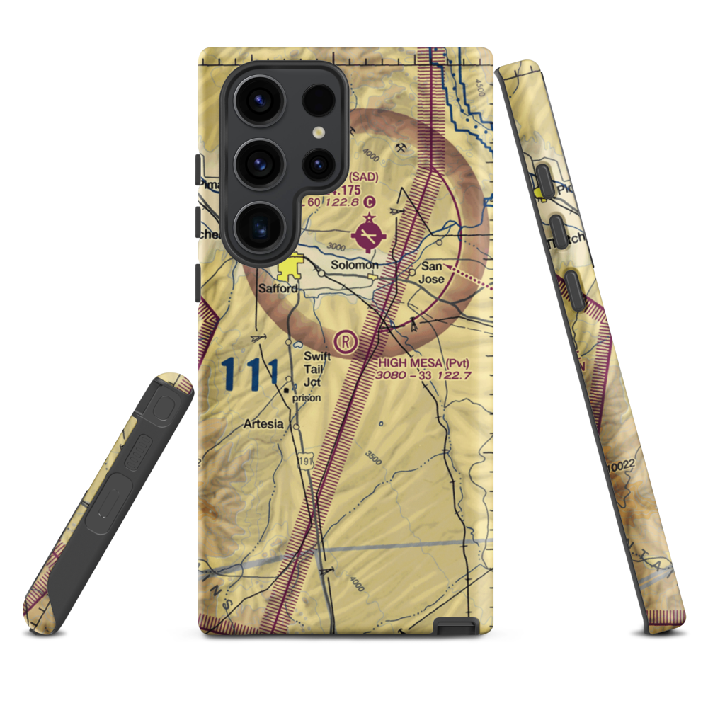 High Mesa Airpark (3AZ8) VFR Sectional Samsung Phone Case Samsung Galaxy S23 Ultra model shown