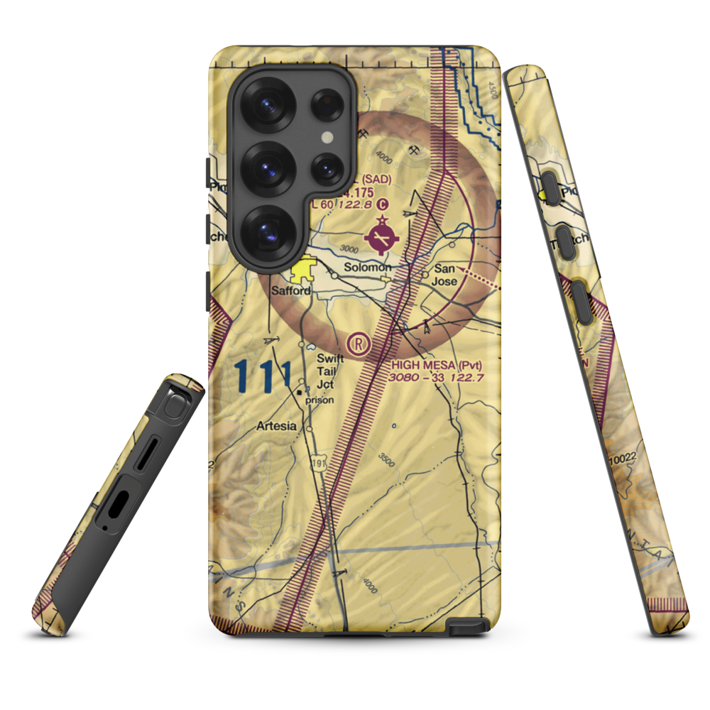 High Mesa Airpark (3AZ8) VFR Sectional Samsung Phone Case Samsung Galaxy S25 Ultra model shown