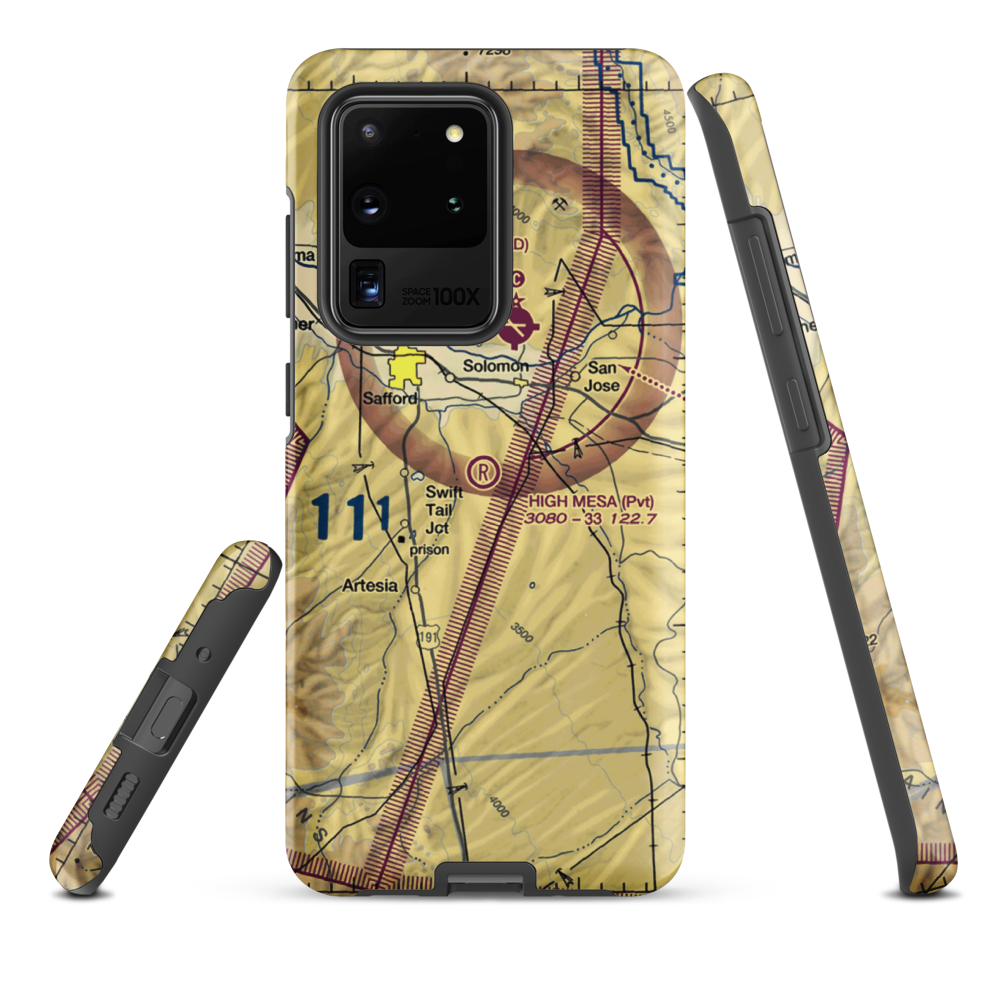 High Mesa Airpark (3AZ8) VFR Sectional Samsung Phone Case Samsung Galaxy S20 Ultra model shown