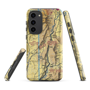 High Valley Swanson Airport (ID35) VFR Sectional Samsung Phone Case