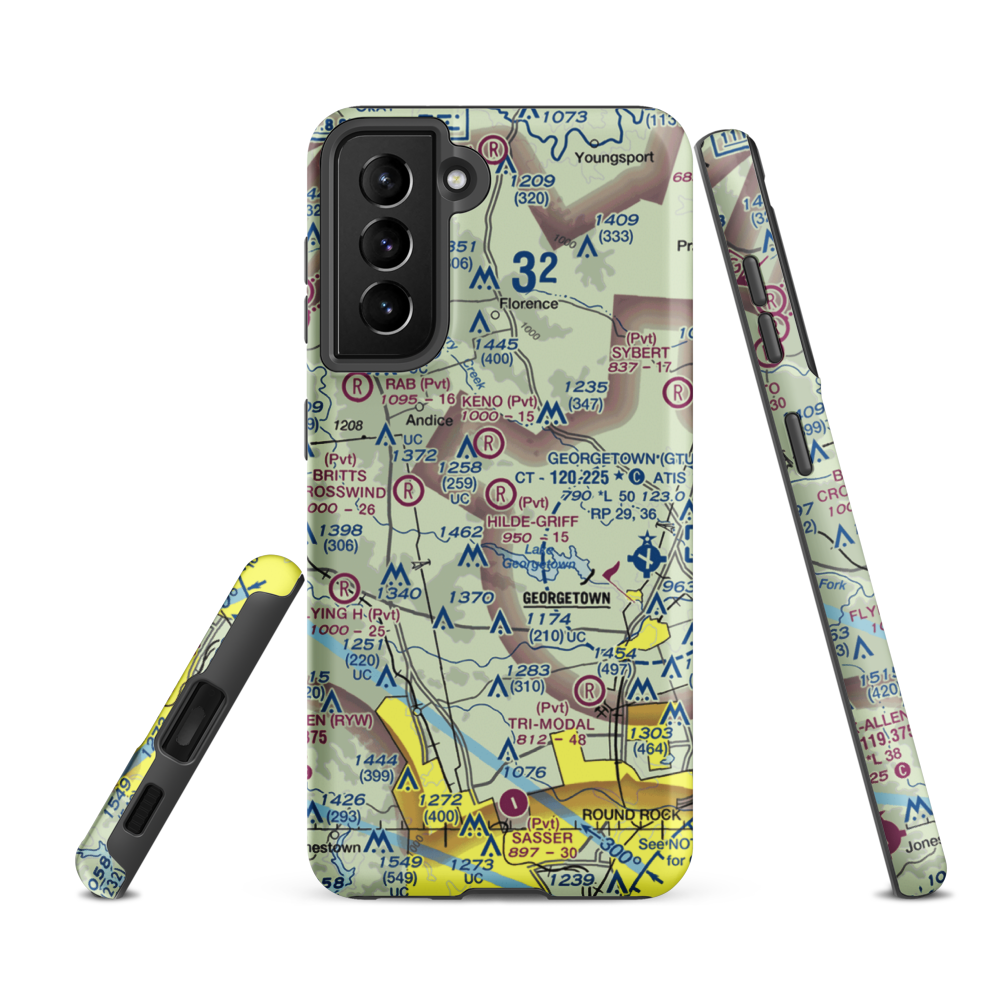 Hilde-Griff Field (05TE) VFR Sectional Samsung Phone Case Samsung Galaxy S21 FE model shown