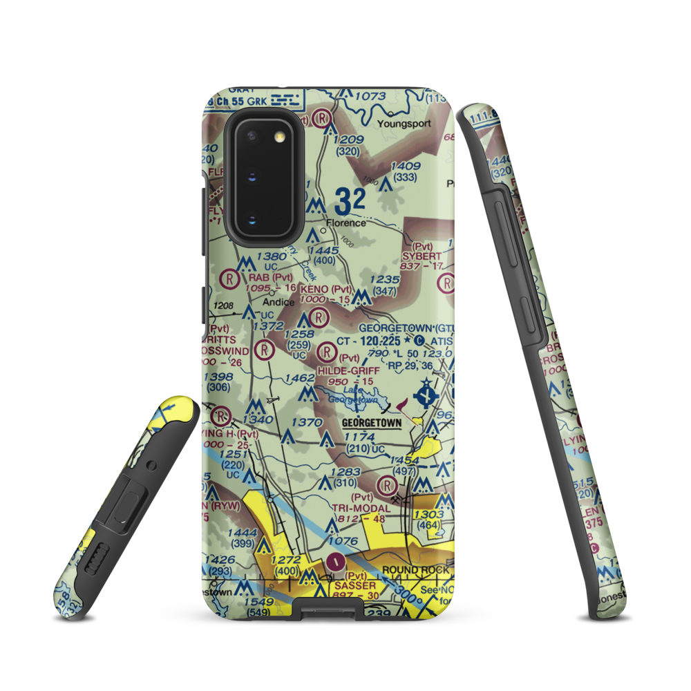 Hilde-Griff Field (05TE) VFR Sectional Samsung Phone Case Samsung Galaxy S20 model shown