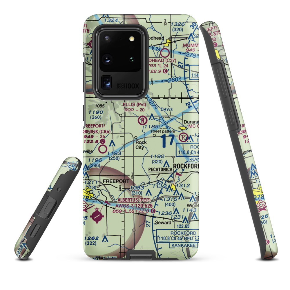 Hillman Airport (LL91) VFR Sectional Samsung Phone Case Samsung Galaxy S20 Ultra model shown