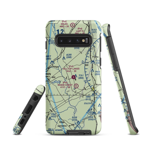 Hilltop Lakes Airport (0TE4) VFR Sectional Samsung Phone Case