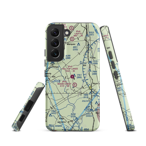 Hilltop Lakes Airport (0TE4) VFR Sectional Samsung Phone Case