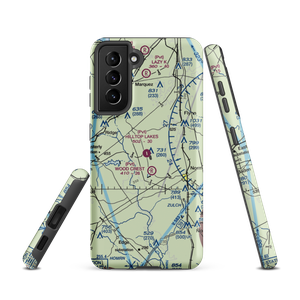 Hilltop Lakes Airport (0TE4) VFR Sectional Samsung Phone Case