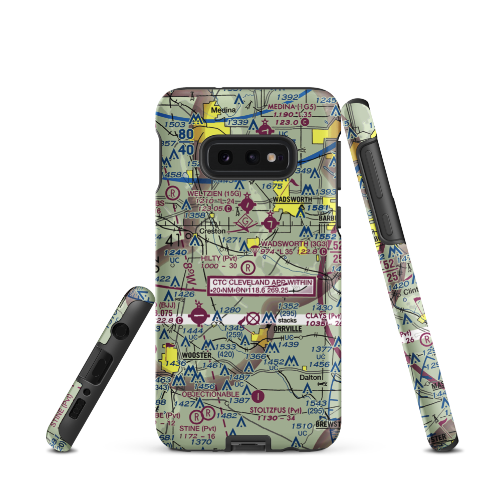 Hilty Field (OI68) VFR Sectional Samsung Phone Case Samsung Galaxy S10 Plus model shown