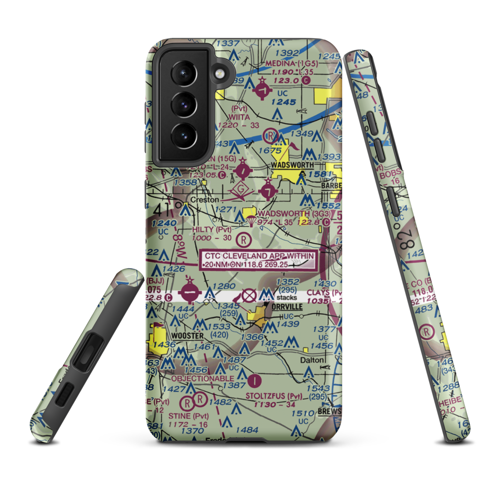 Hilty Field (OI68) VFR Sectional Samsung Phone Case Samsung Galaxy S21 FE model shown