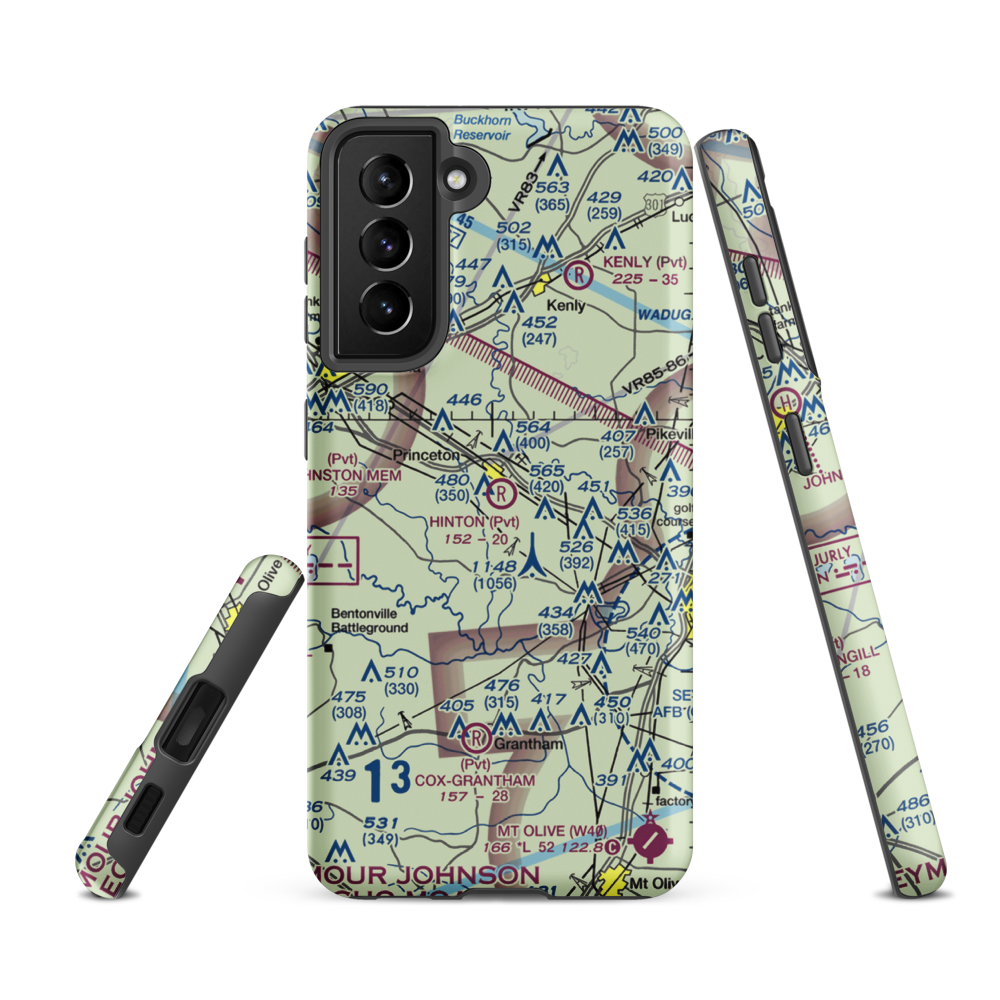 Hinton Field (NC72) VFR Sectional Samsung Phone Case Samsung Galaxy S21 FE model shown