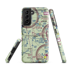 Hiram Cure Airport (C43) VFR Sectional Samsung Phone Case