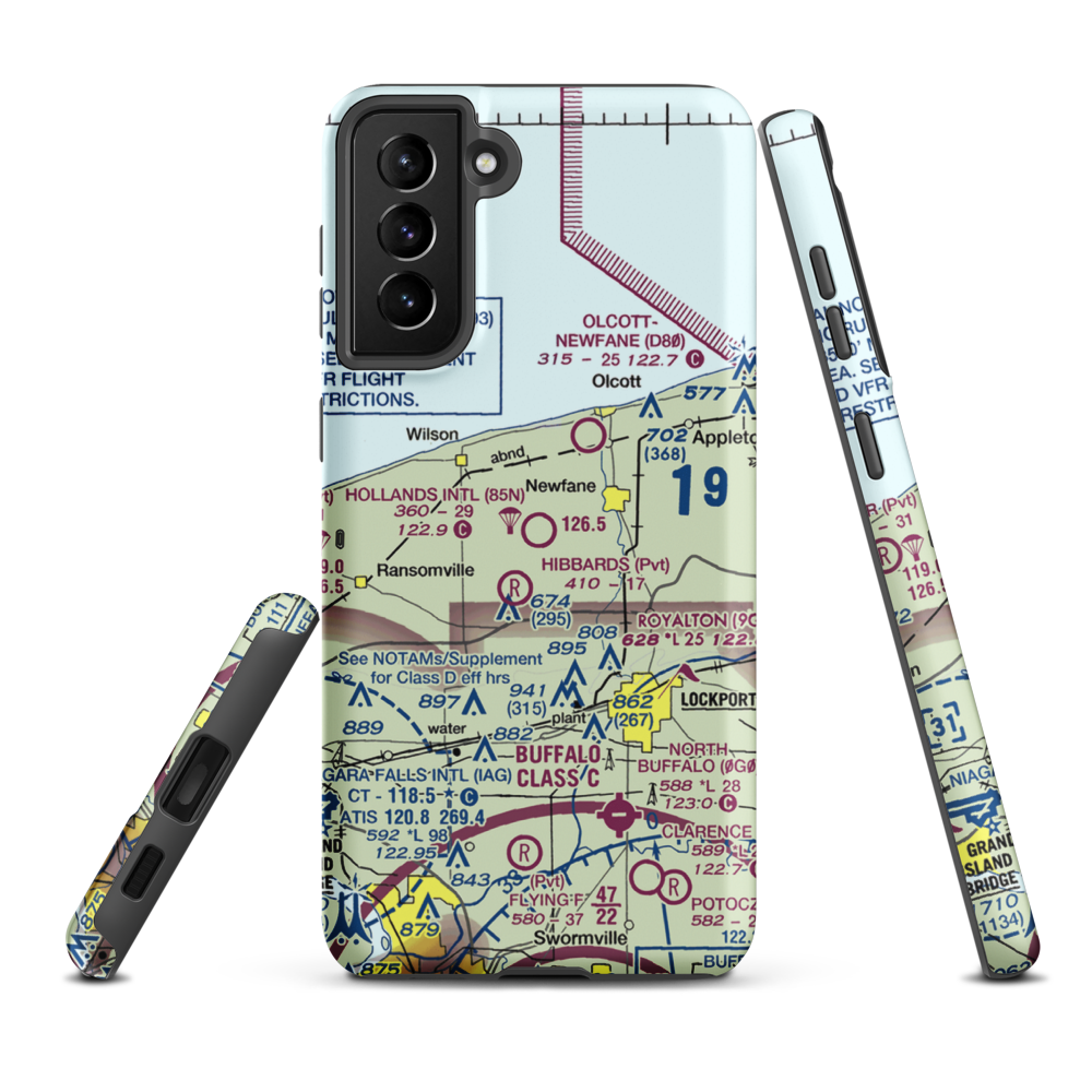 Hollands International Field (85N) VFR Sectional Samsung Phone Case Samsung Galaxy S21 FE model shown