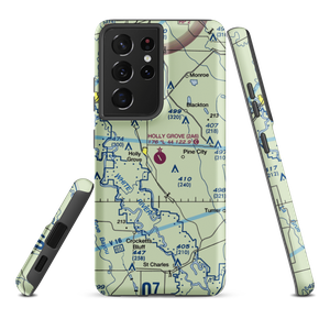 Holly Grove Municipal Airport (2A6) VFR Sectional Samsung Phone Case