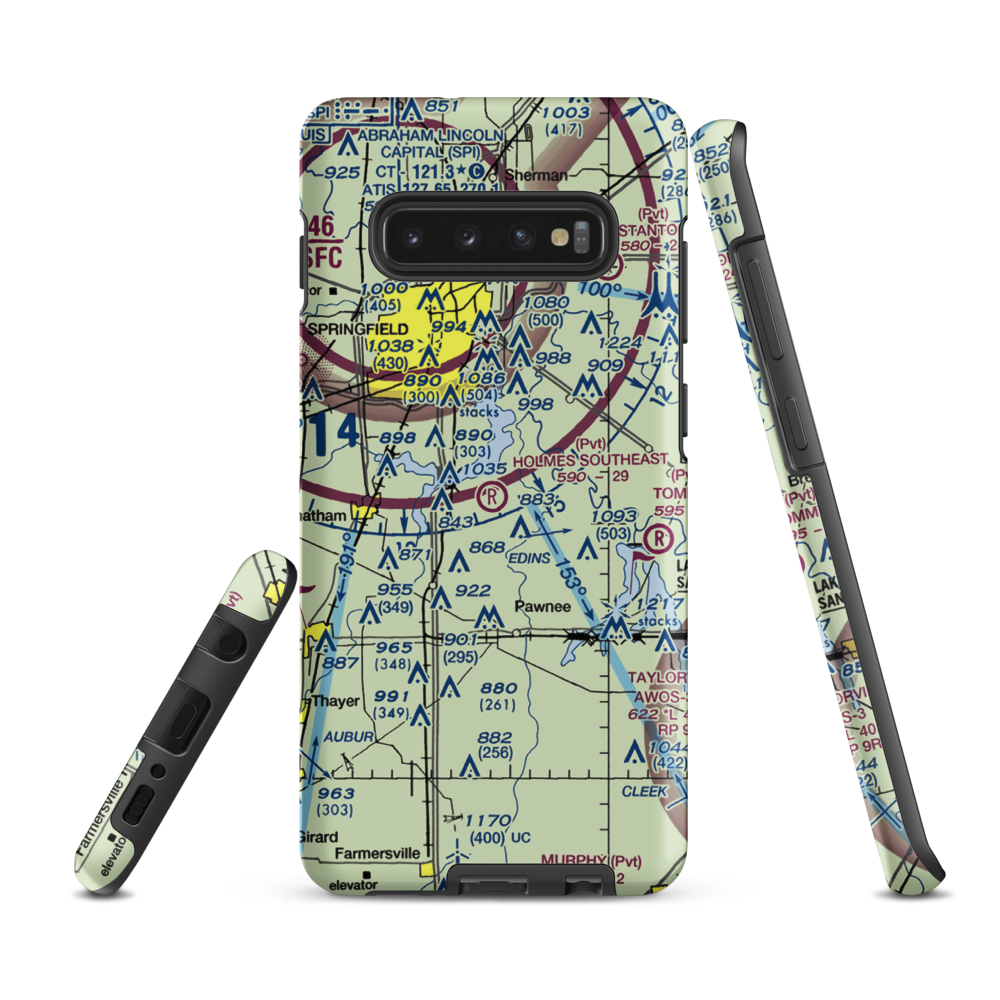 Holmes Southeast Airport (3IS5) VFR Sectional Samsung Phone Case Samsung Galaxy S10 Plus model shown