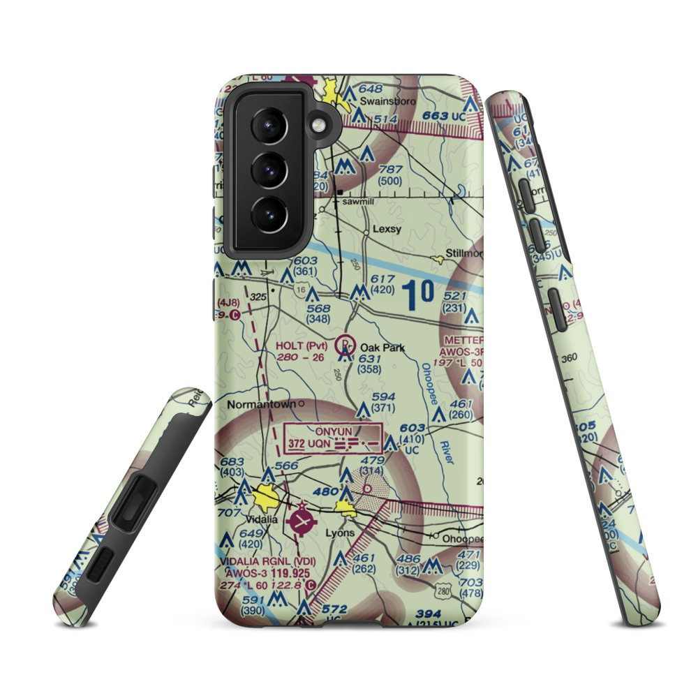 Holt Airpark (13GE) VFR Sectional Samsung Phone Case Samsung Galaxy S21 Ultra model shown