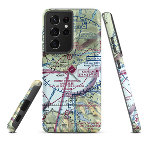 Homer Airport (HOM) VFR Sectional Samsung Phone Case