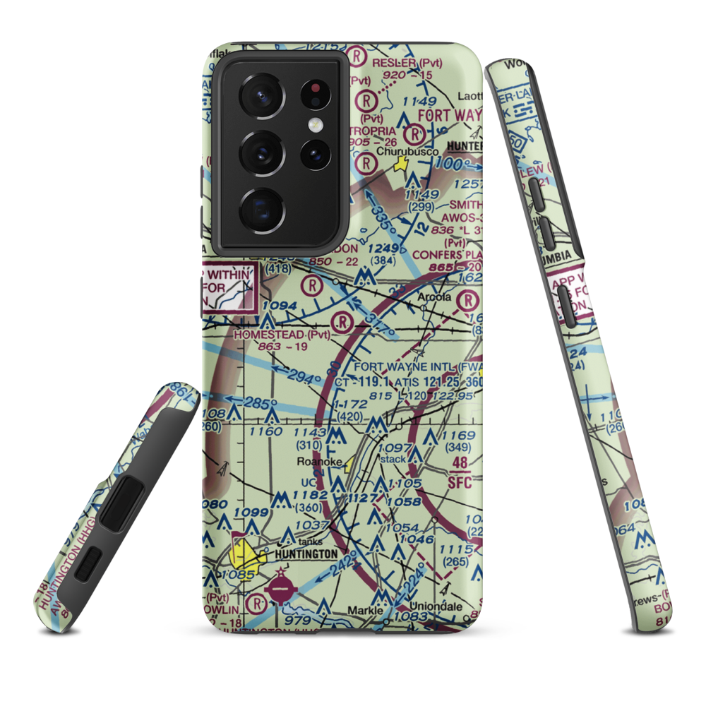 Homestead Airport (29IN) VFR Sectional Samsung Phone Case Samsung Galaxy S21 Ultra model shown