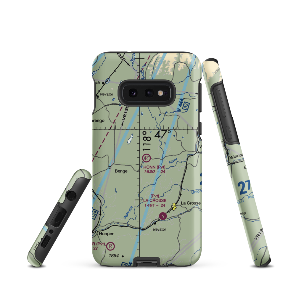 Honn Farm Airport (52WA) VFR Sectional Samsung Phone Case Samsung Galaxy S10 Plus model shown