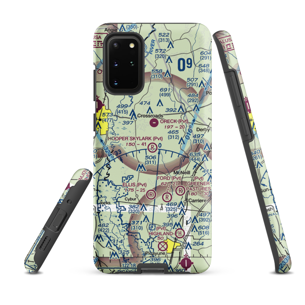 Hooper Skylark Field (MS93) VFR Sectional Samsung Phone Case Samsung Galaxy S20 Plus model shown