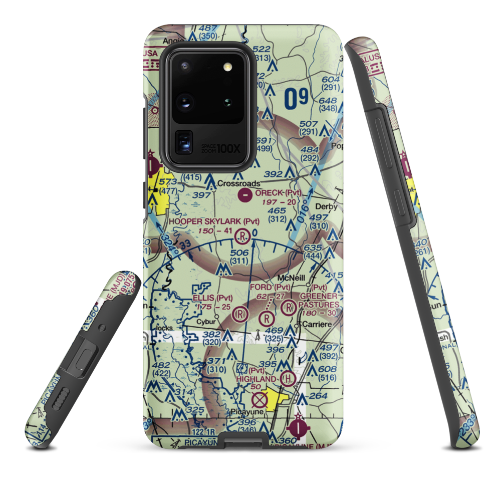 Hooper Skylark Field (MS93) VFR Sectional Samsung Phone Case Samsung Galaxy S20 Ultra model shown