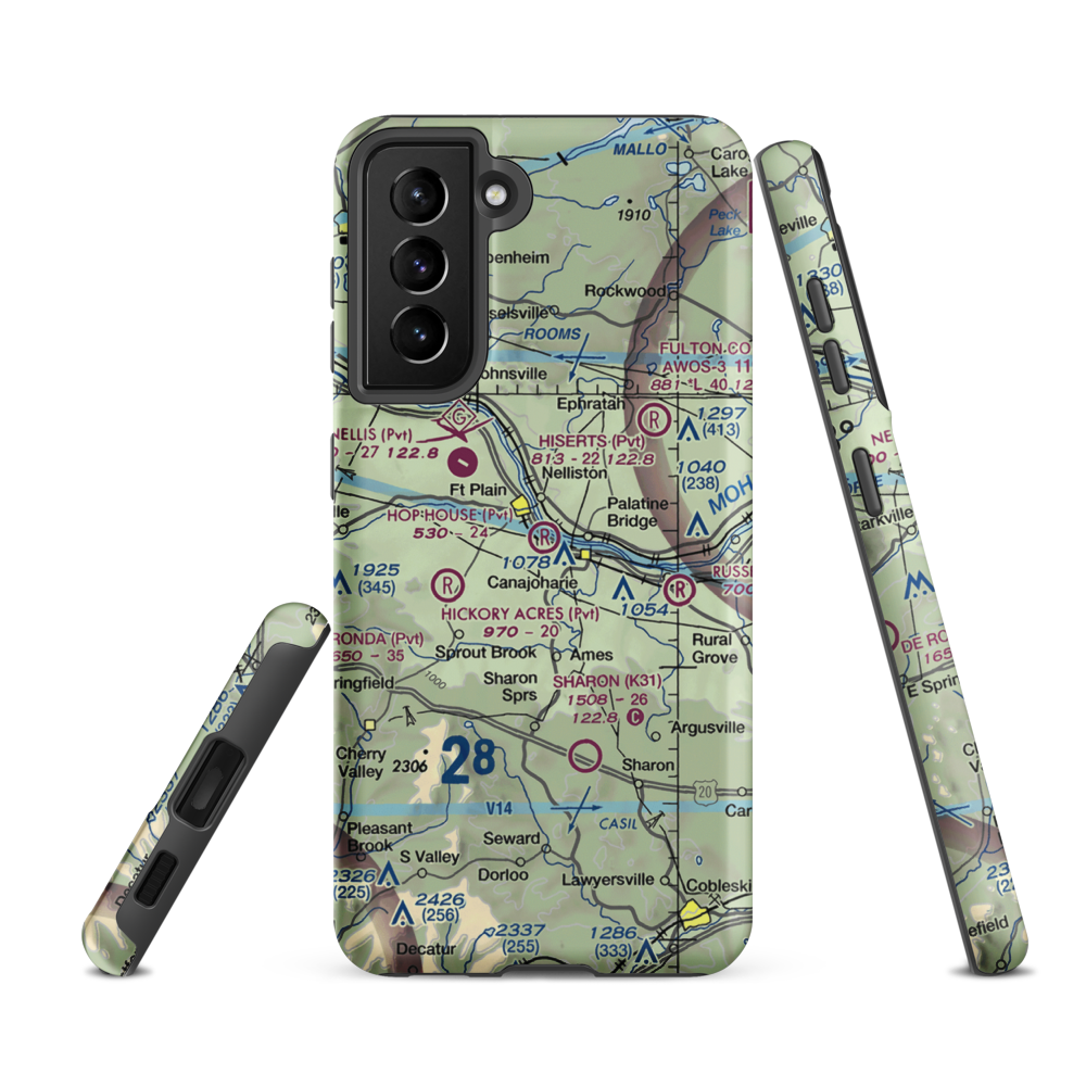Hop House Airpark (11NK) VFR Sectional Samsung Phone Case Samsung Galaxy S21 FE model shown