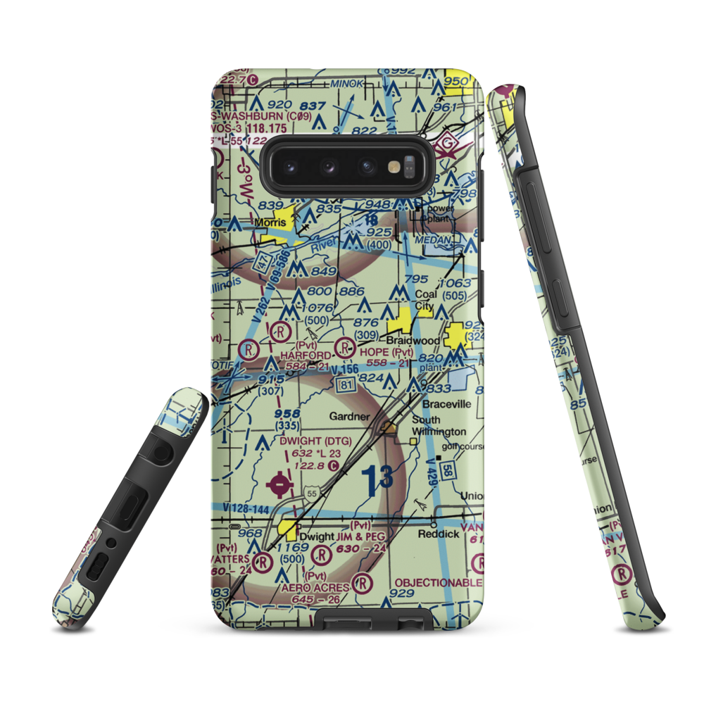 Hope Field (5IL5) VFR Sectional Samsung Phone Case Samsung Galaxy S10 Plus model shown