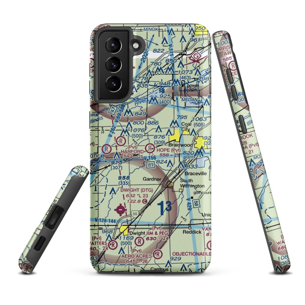 Hope Field (5IL5) VFR Sectional Samsung Phone Case Samsung Galaxy S21 FE model shown