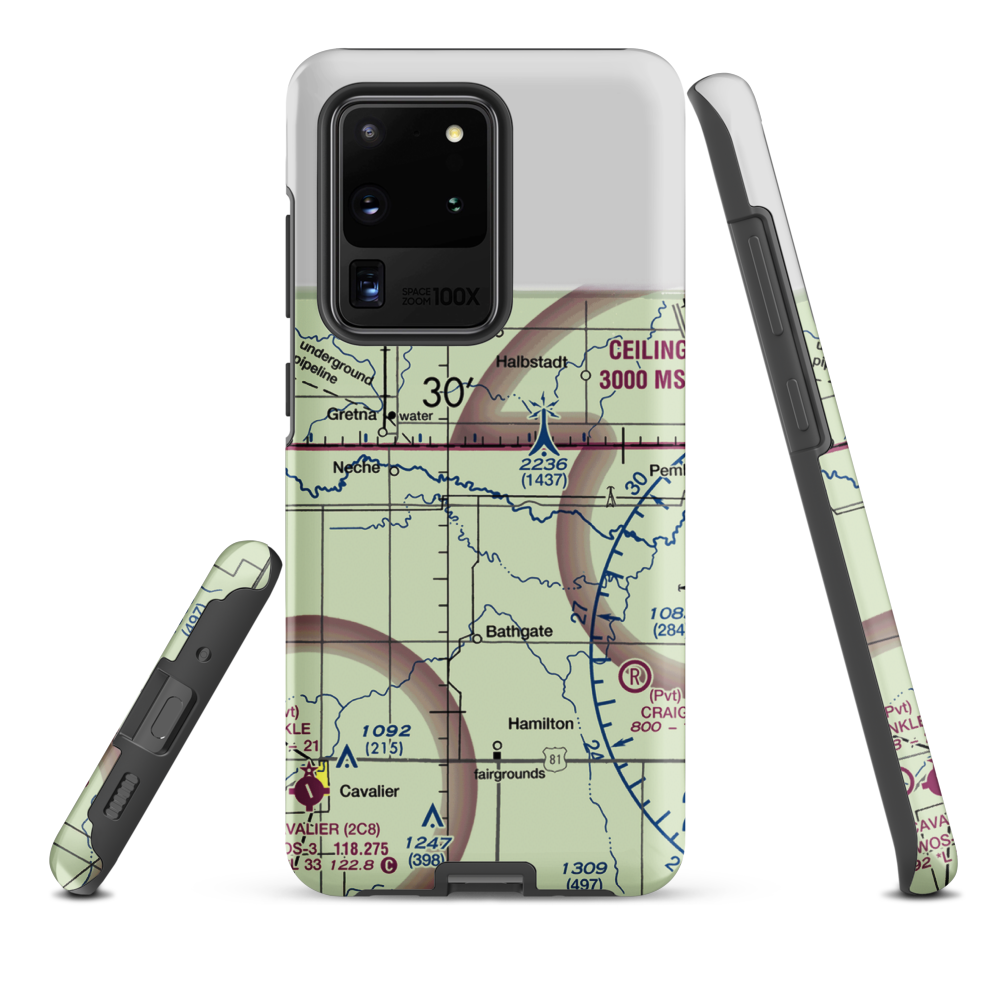 Horsley Airstrip (NA67) VFR Sectional Samsung Phone Case Samsung Galaxy S20 Ultra model shown