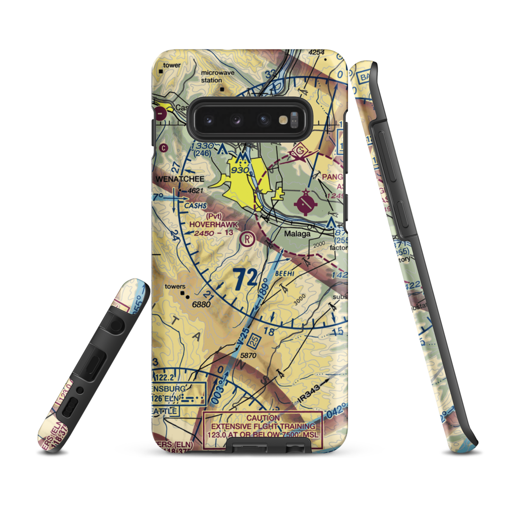 Hoverhawk Ranch Airport (WN17) VFR Sectional Samsung Phone Case Samsung Galaxy S10 Plus model shown