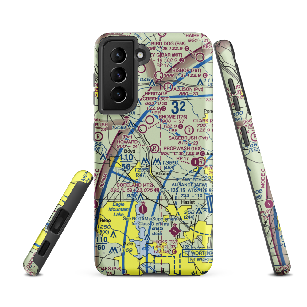 Howard Field (TA02) VFR Sectional Samsung Phone Case Samsung Galaxy S21 FE model shown