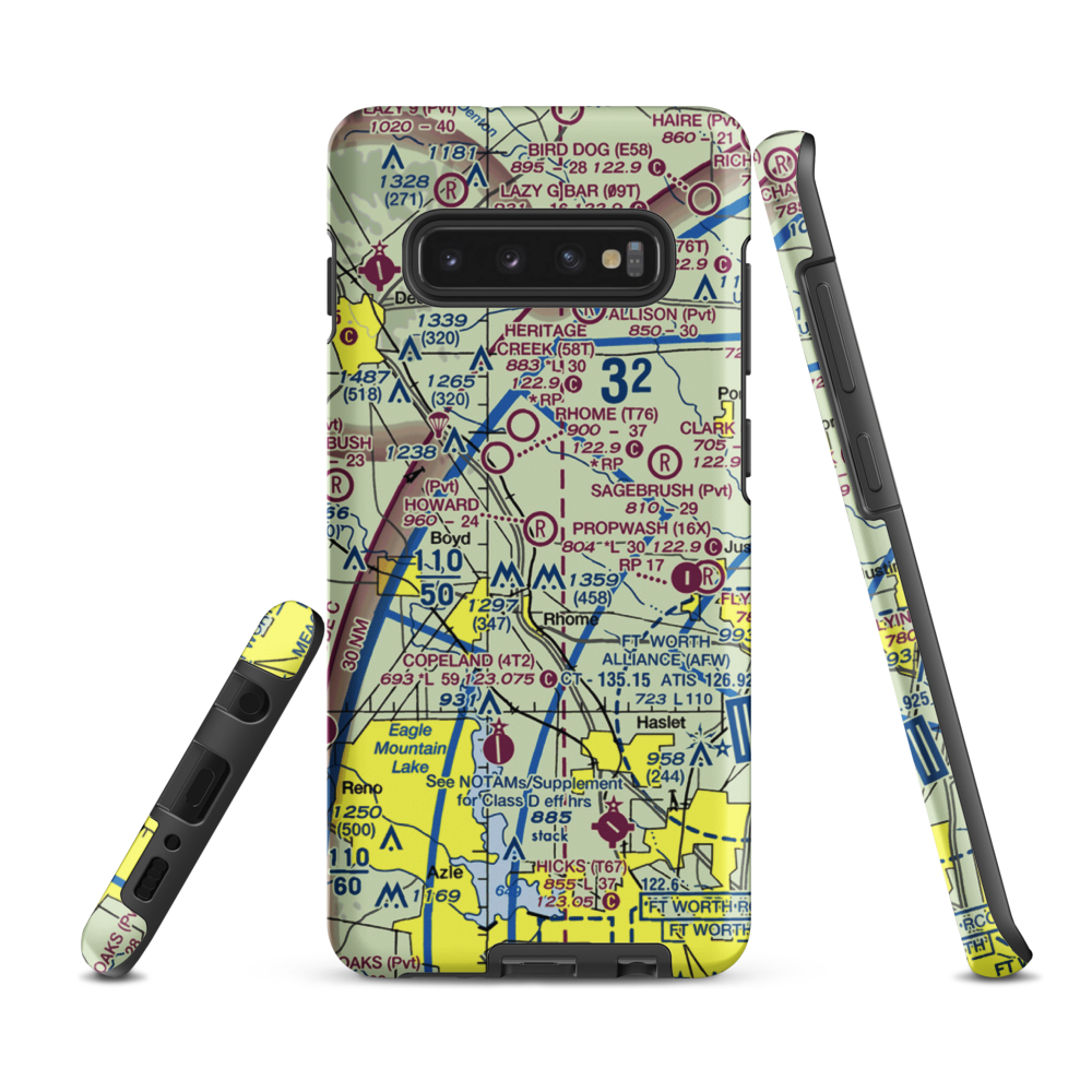 Howard Field (TA02) VFR Sectional Samsung Phone Case Samsung Galaxy S10e model shown