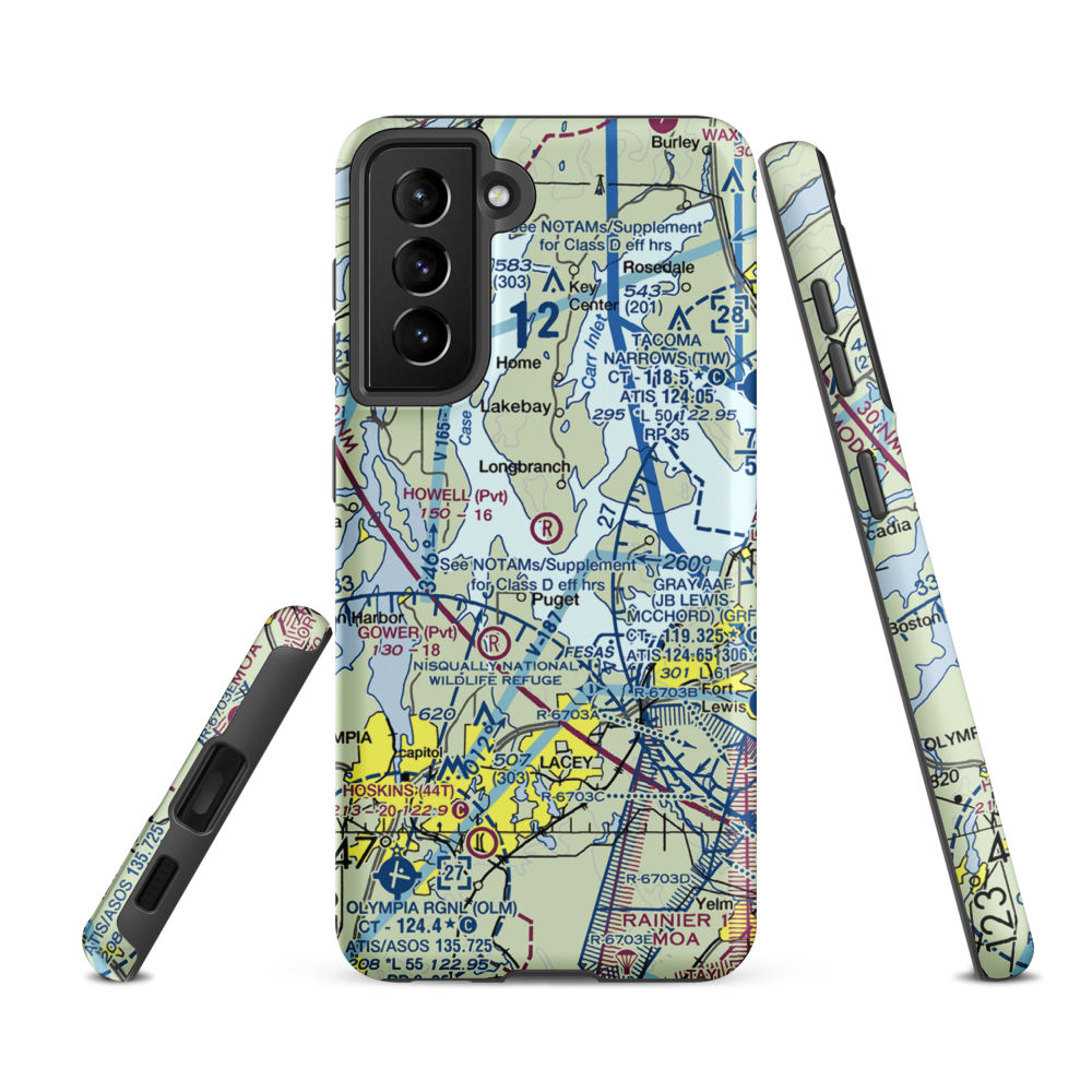 Howell Airport (00WA) VFR Sectional Samsung Phone Case Samsung Galaxy S21 FE model shown