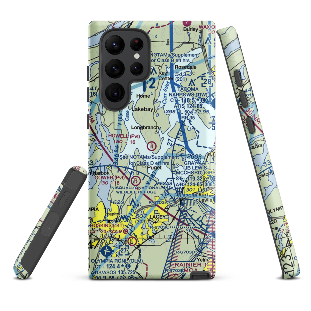 Howell Airport (00WA) VFR Sectional Samsung Phone Case Samsung Galaxy S22 Ultra model shown