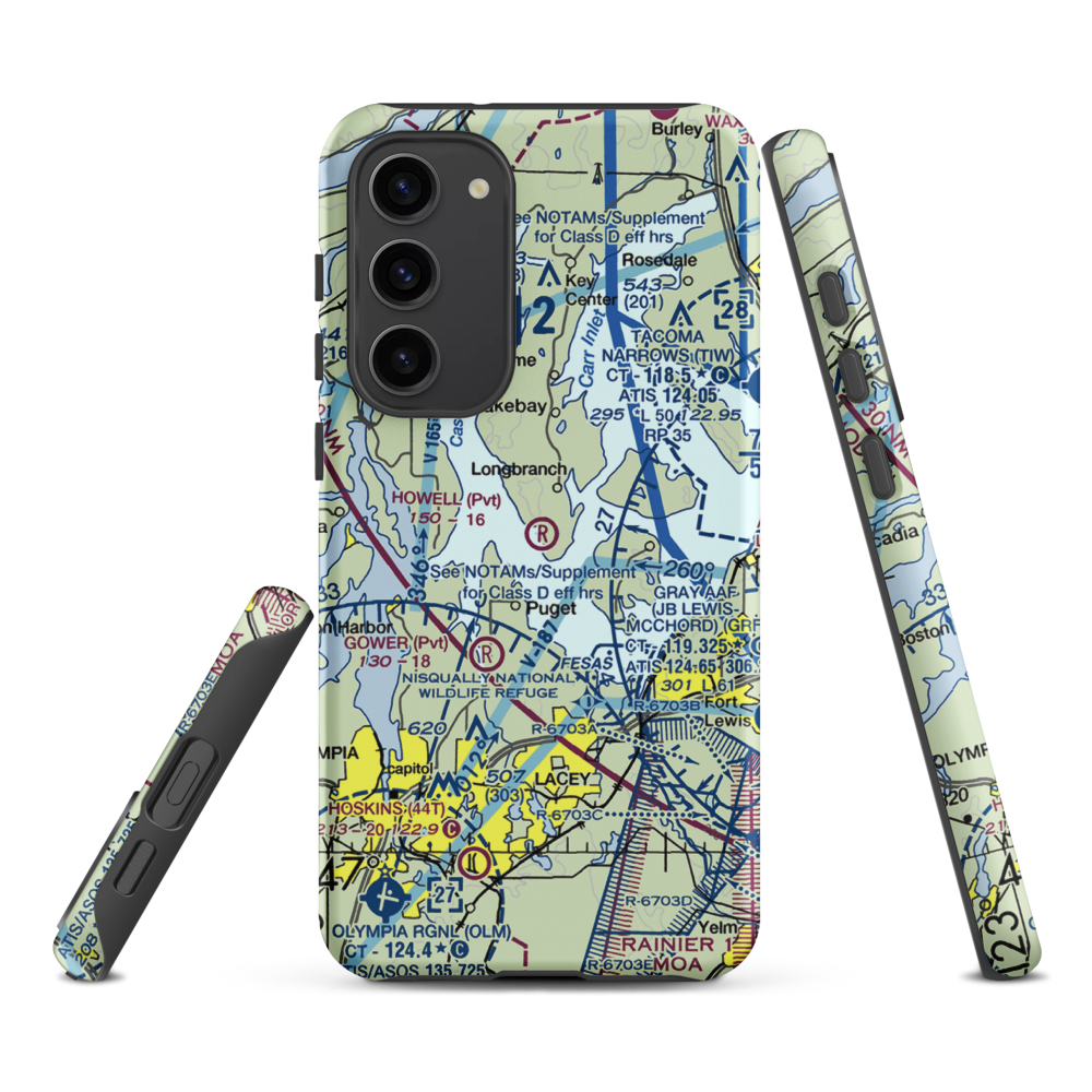 Howell Airport (00WA) VFR Sectional Samsung Phone Case Samsung Galaxy S23 Plus model shown