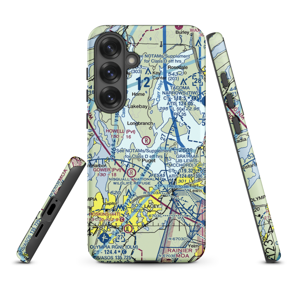 Howell Airport (00WA) VFR Sectional Samsung Phone Case Samsung Galaxy S25 Plus model shown