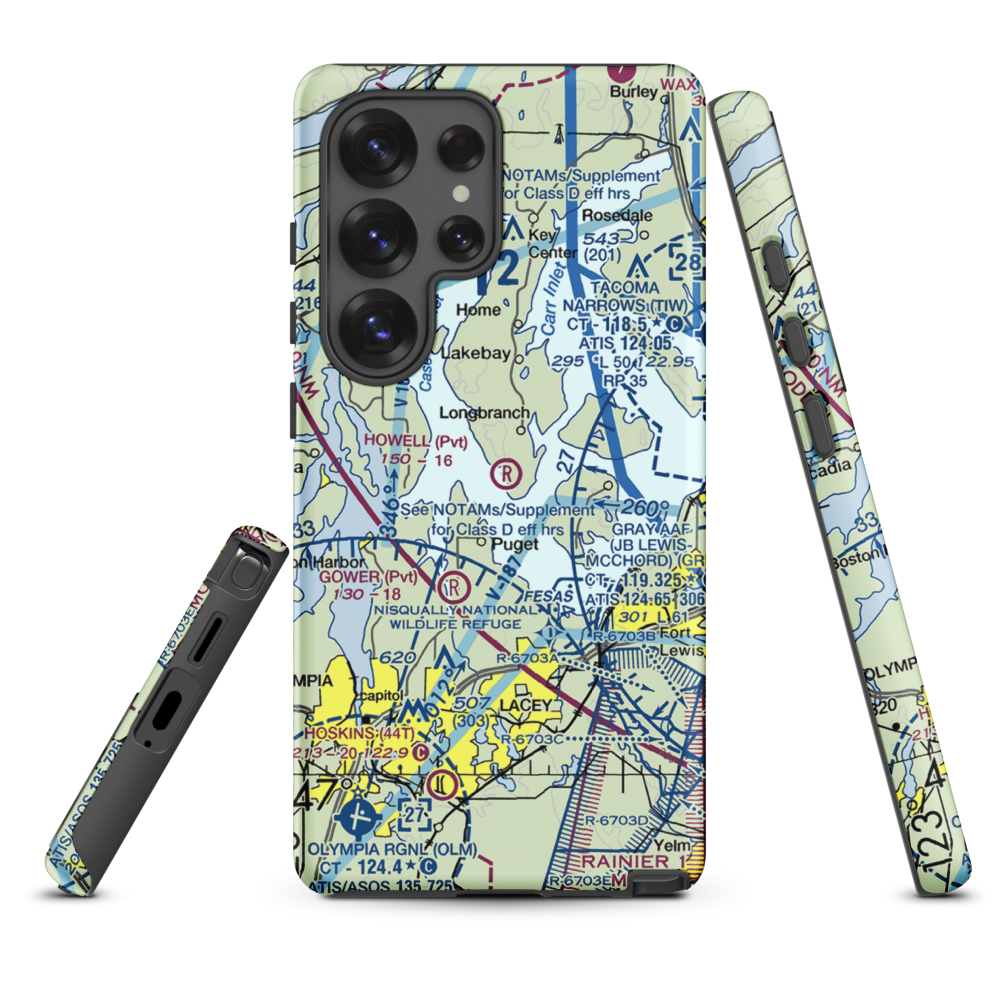 Howell Airport (00WA) VFR Sectional Samsung Phone Case Samsung Galaxy S25 Ultra model shown