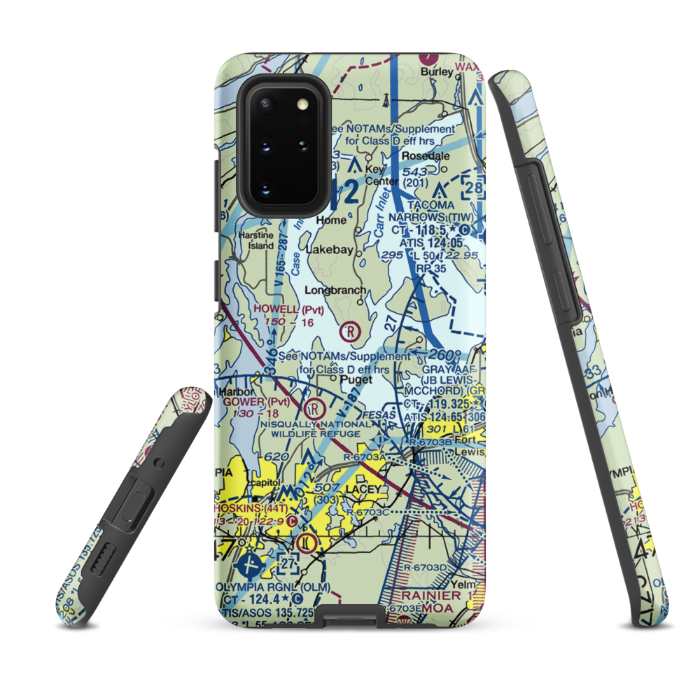 Howell Airport (00WA) VFR Sectional Samsung Phone Case Samsung Galaxy S20 Plus model shown