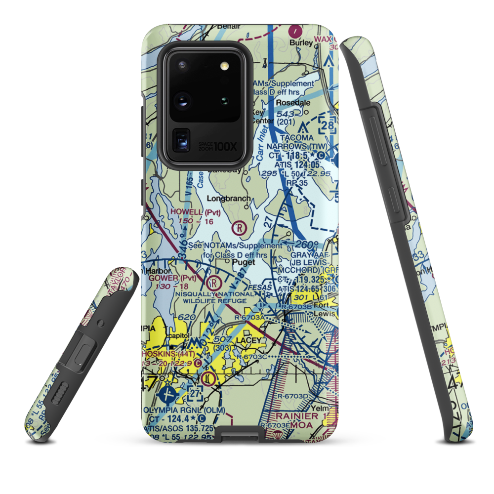 Howell Airport (00WA) VFR Sectional Samsung Phone Case Samsung Galaxy S20 Ultra model shown