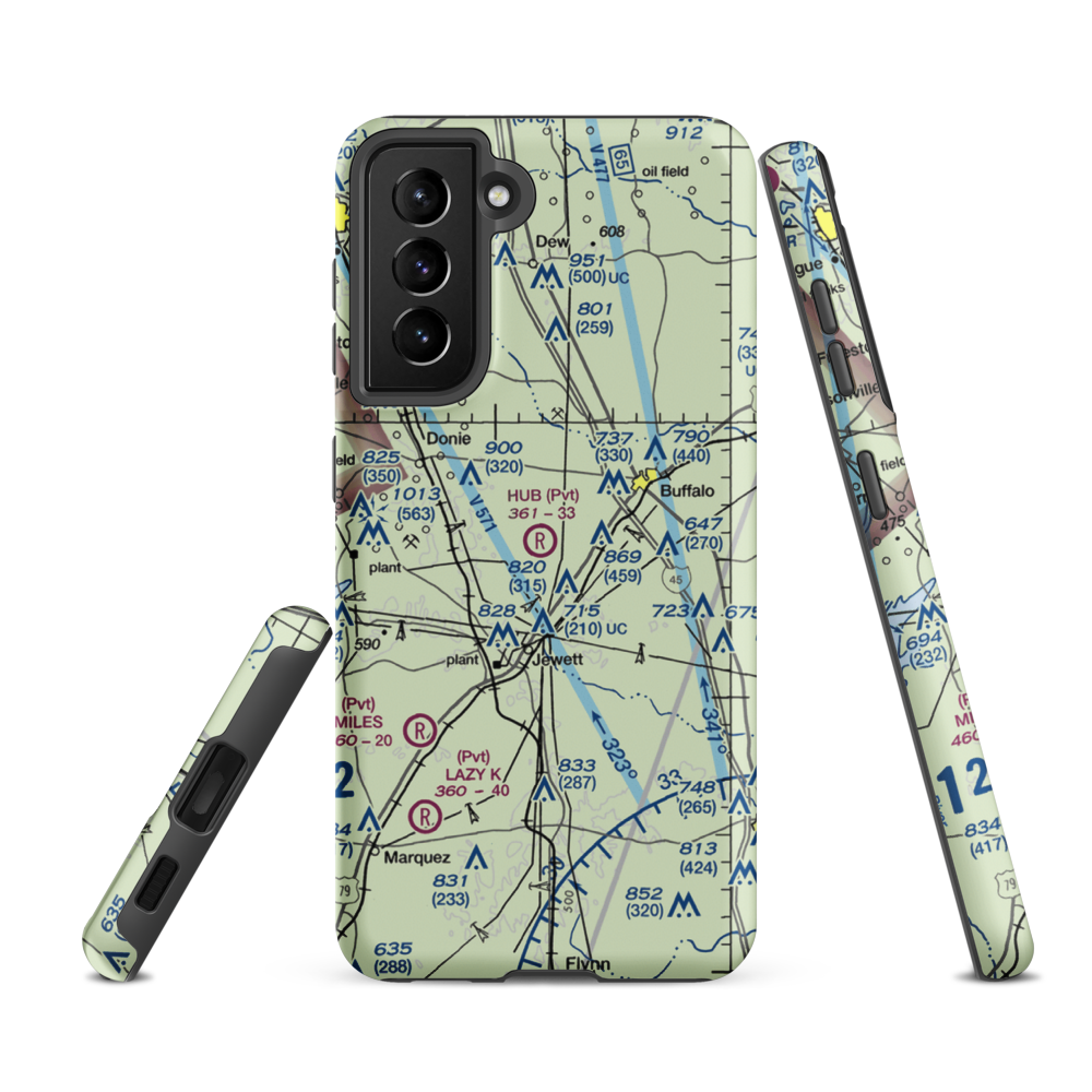 Hub Field (8TX0) VFR Sectional Samsung Phone Case Samsung Galaxy S21 FE model shown