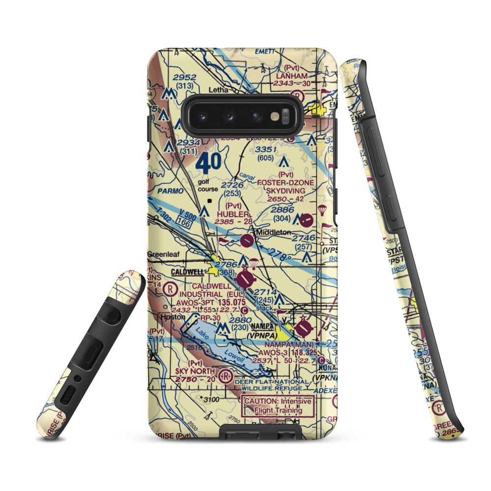 Hubler Field (ID00) VFR Sectional Samsung Phone Case Samsung Galaxy S10 Plus model shown