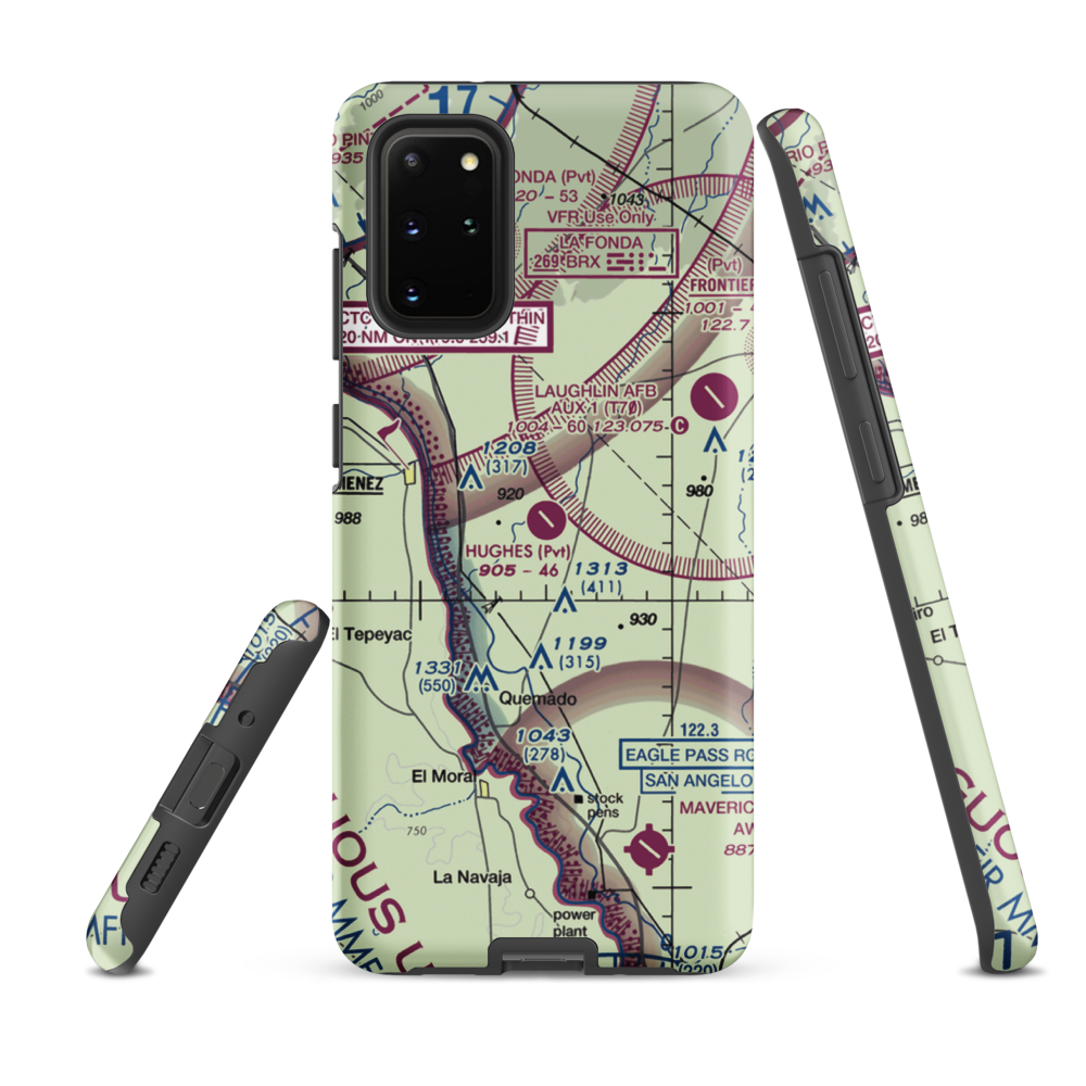 Hughes Ranch Airport (50XS) VFR Sectional Samsung Phone Case Samsung Galaxy S20 Plus model shown