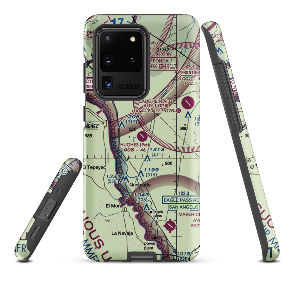 Hughes Ranch Airport (50XS) VFR Sectional Samsung Phone Case Samsung Galaxy S20 Ultra model shown