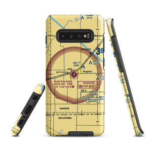 Hugoton Municipal Airport (HQG) VFR Sectional Samsung Phone Case