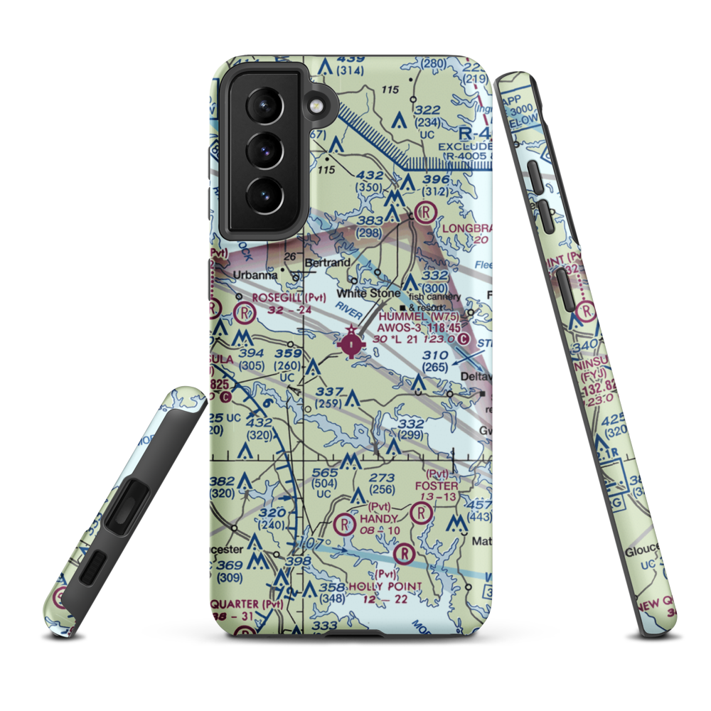 Hummel Field (W75) VFR Sectional Samsung Phone Case Samsung Galaxy S21 FE model shown