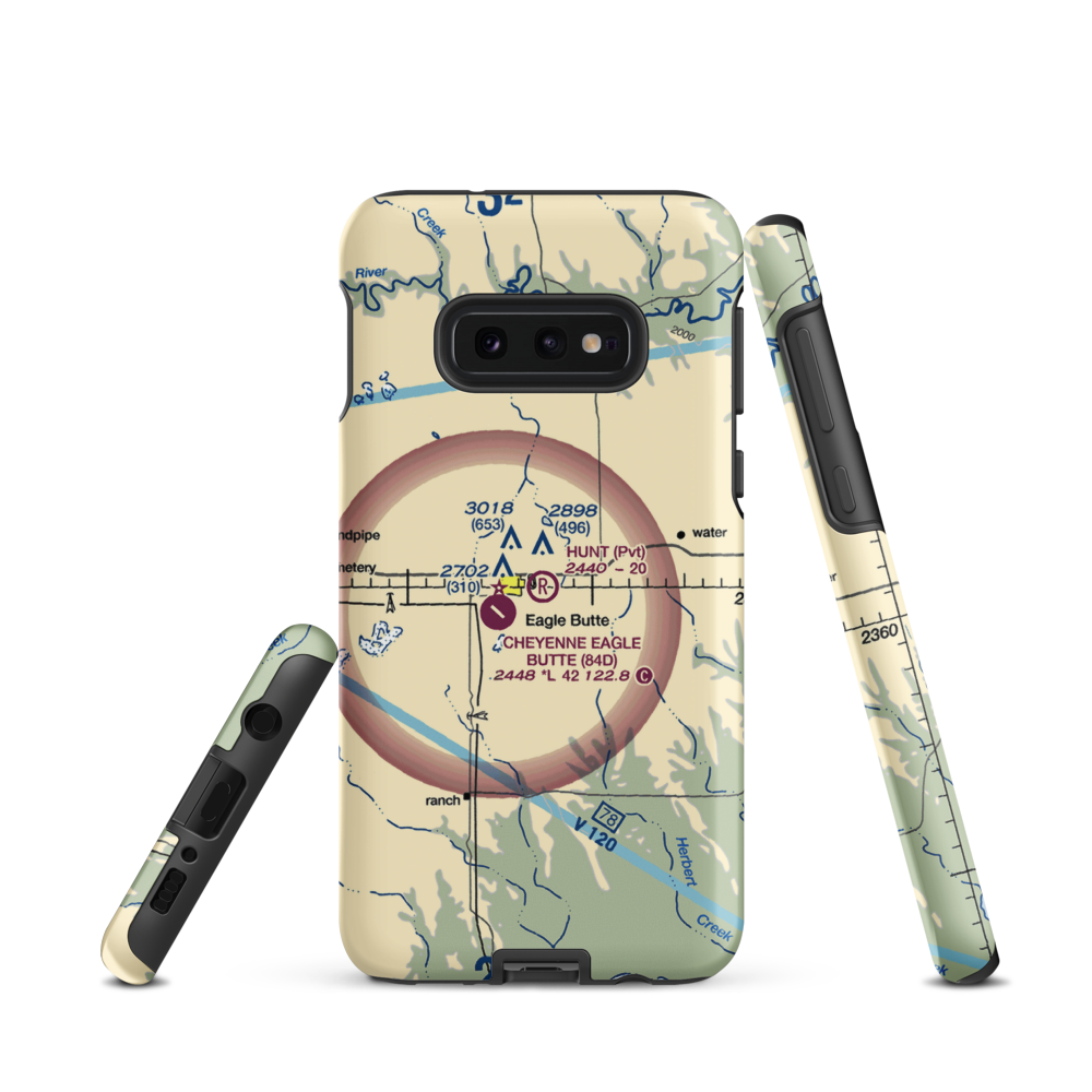 Hunt Field (SD47) VFR Sectional Samsung Phone Case Samsung Galaxy S10e model shown