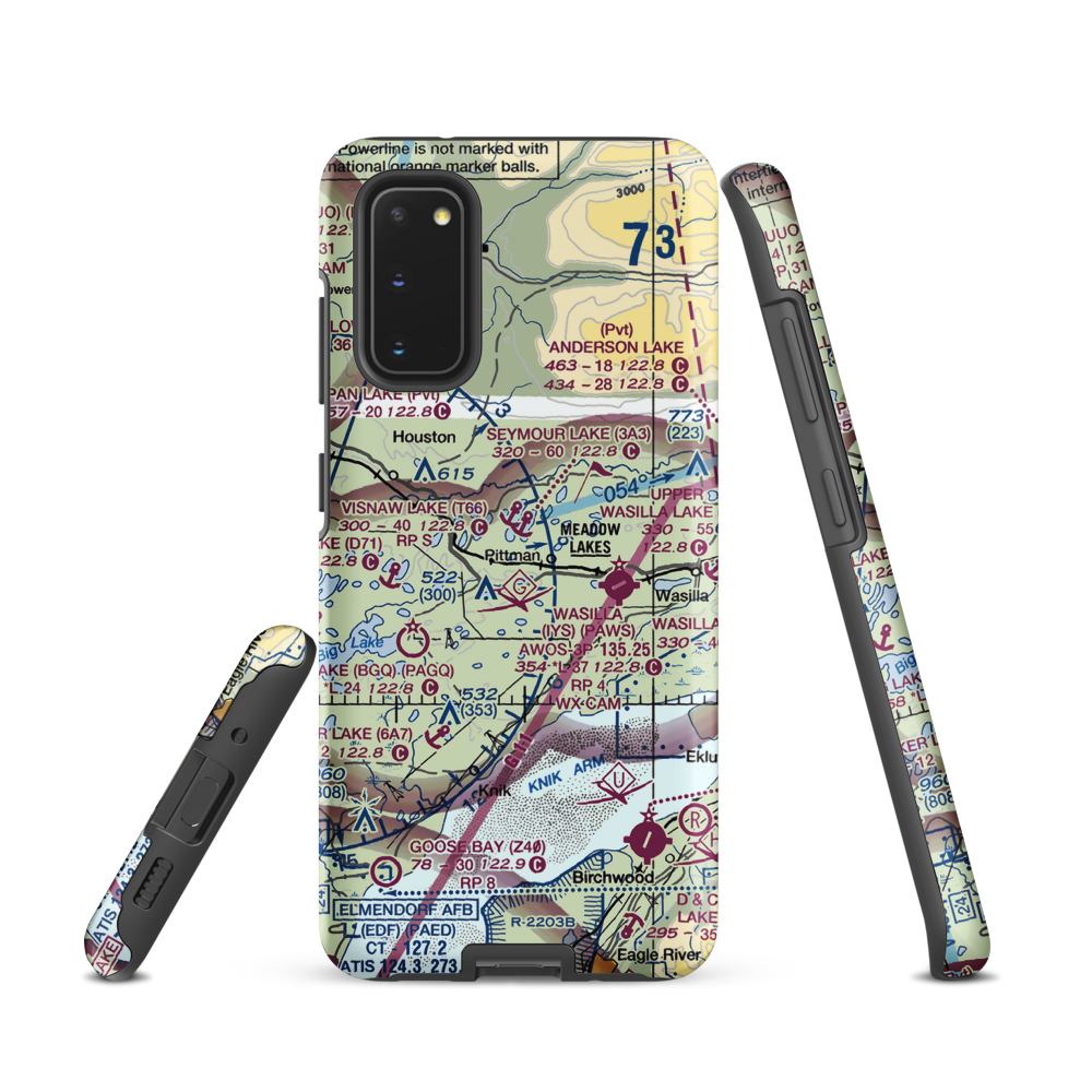 Hunt Strip (10AK) VFR Sectional Samsung Phone Case Samsung Galaxy S20 model shown