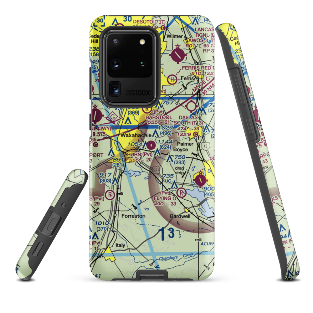 Hurn Airport (TA60) VFR Sectional Samsung Phone Case Samsung Galaxy S20 Ultra model shown