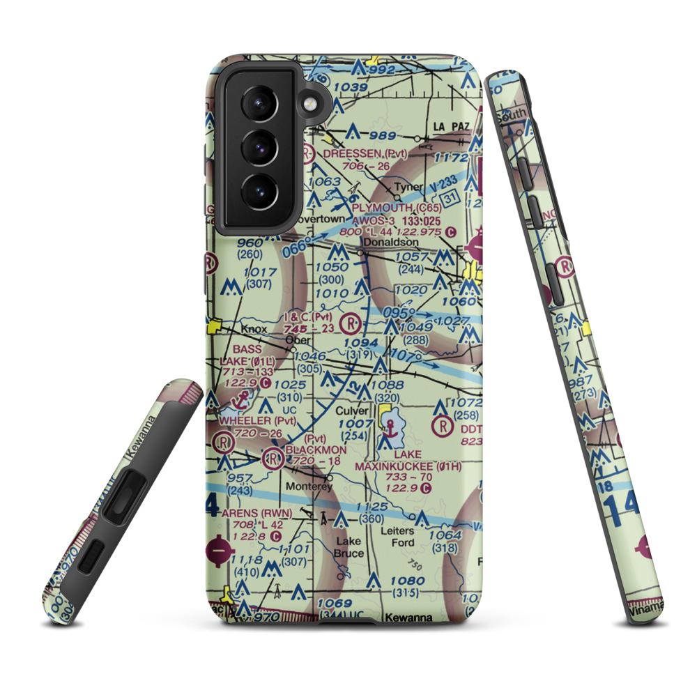 I & C Field (IN54) VFR Sectional Samsung Phone Case Samsung Galaxy S21 FE model shown