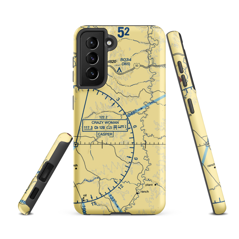 Iberlin Strip (WY23) VFR Sectional Samsung Phone Case Samsung Galaxy S21 FE model shown
