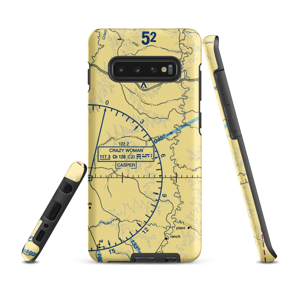 Iberlin Strip (WY23) VFR Sectional Samsung Phone Case Samsung Galaxy S10 Plus model shown