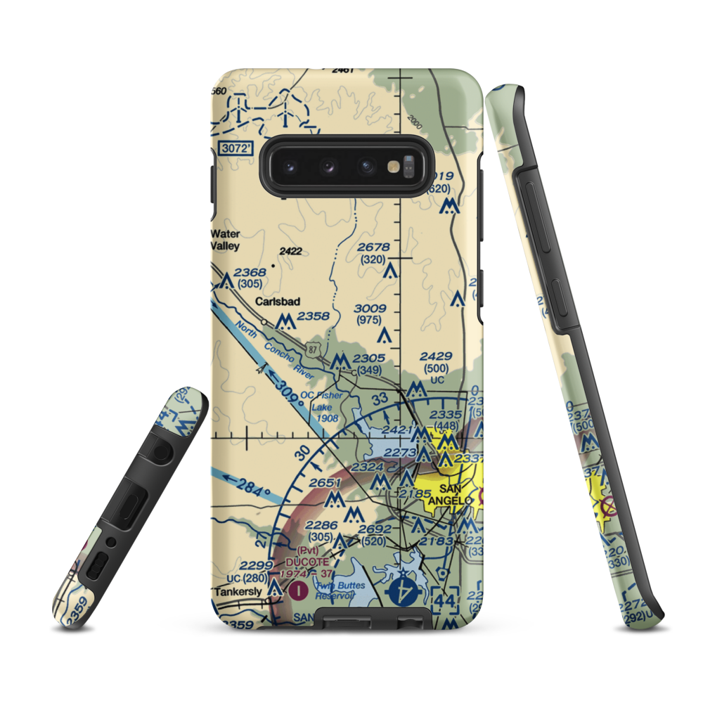 In the Air Boys (US-0339) VFR Sectional Samsung Phone Case Samsung Galaxy S10 Plus model shown